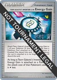 Team Galactic's Invention G-101 Energy Gain - 2009 #116 World Championship Decks