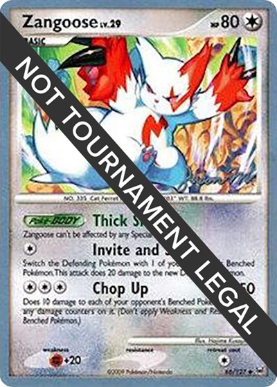 Zangoose - 2009 #66 World Championship Decks