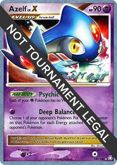 Azelf LV.X - 2010 #140 World Championship Decks