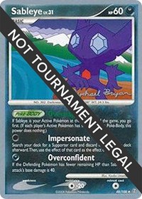 Sableye - 2010 #48 World Championship Decks