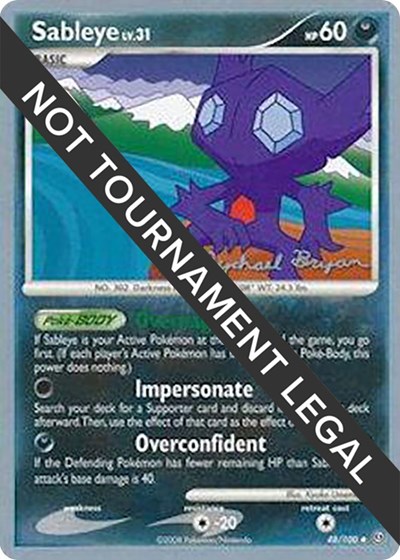 Sableye - 2010 #48 World Championship Decks