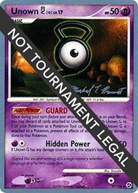 Unown [G] - 2010 #57 World Championship Decks