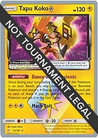 Tapu Koko Prism Star - 2019 #51 World Championship Decks