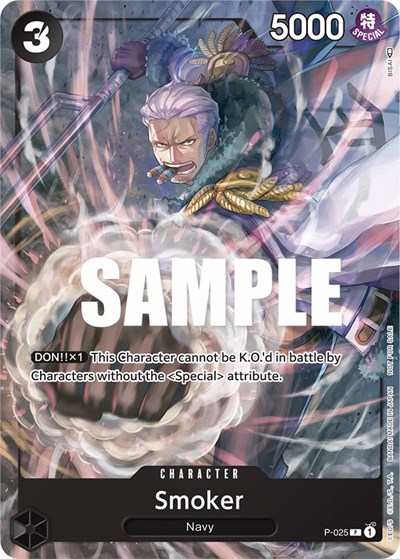 Smoker (Pre-Release) #P-025 One Piece Promotion Cards
