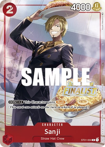 Sanji (Online Regional 2023) [Finalist] #ST01-004 One Piece Promotion Cards