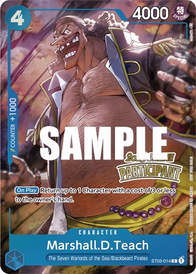 Marshall.D.Teach (Online Regional 2023) [Participant] #ST03-014 One Piece Promotion Cards