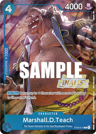 Marshall.D.Teach (Online Regional 2023) [Finalist] #ST03-014 One Piece Promotion Cards