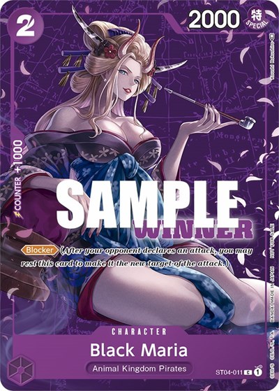 Black Maria (Tournament Pack Vol. 2) [Winner] #ST04-011 One Piece Promotion Cards
