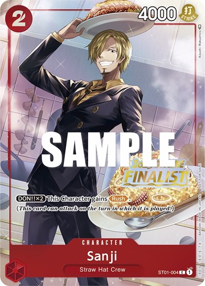 Sanji (Offline Regional 2023) [Finalist] #ST01-004 One Piece Promotion Cards