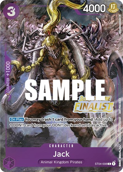 Jack (Offline Regional 2023) [Finalist] #ST04-008 One Piece Promotion Cards