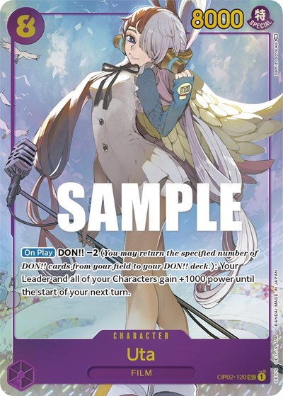 Uta (Alternate Art) #OP02-120 Paramount War
