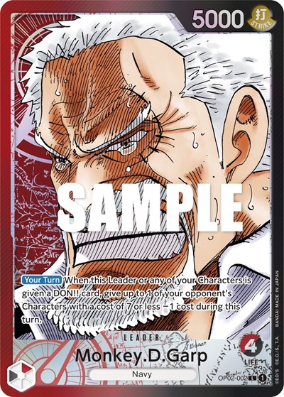 Monkey.D.Garp (Alternate Art) #OP02-002 Paramount War