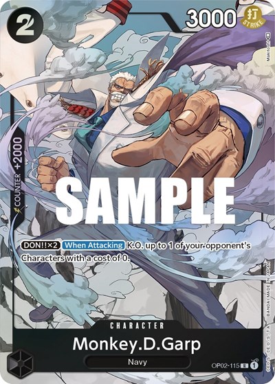Monkey.D.Garp (Alternate Art) #OP02-115 Paramount War