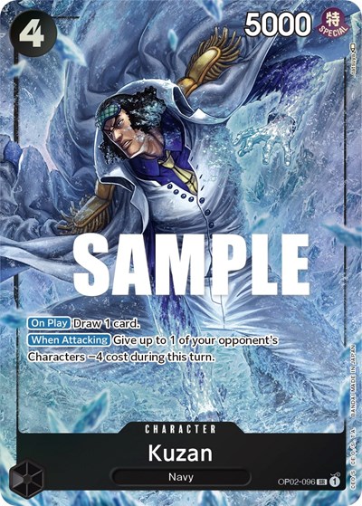 Kuzan (Alternate Art) #OP02-096 Paramount War