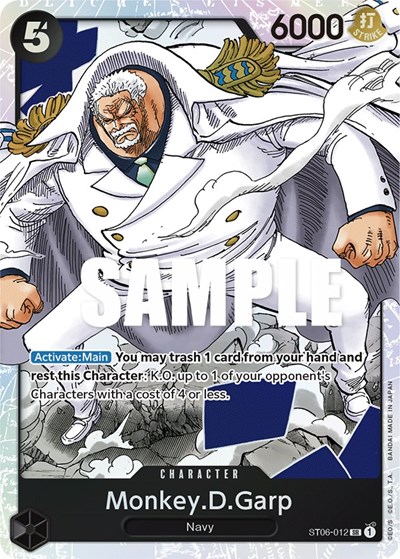 Monkey.D.Garp #ST06-012 Starter Deck 6: Absolute Justice