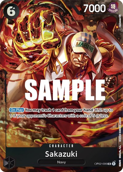 Sakazuki (Alternate Art) #OP02-099 Paramount War
