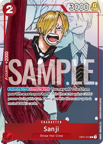 Sanji - OP01-013 (Alternate Art) #OP01-013 One Piece Promotion Cards