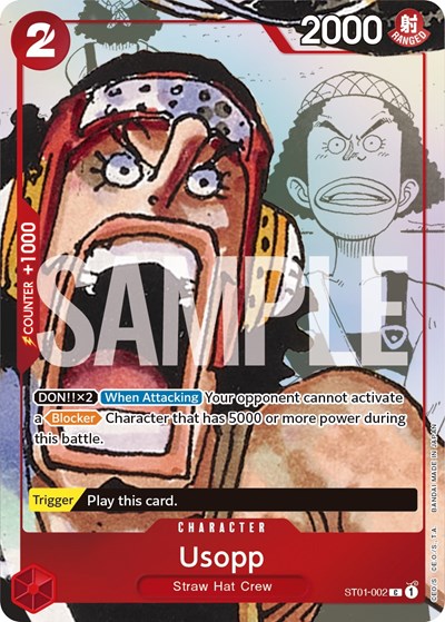Usopp - ST01-002 (Alternate Art) #ST01-002 One Piece Promotion Cards