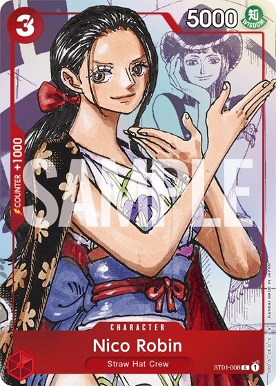 Nico Robin - ST01-008 (Alternate Art) #ST01-008 One Piece Promotion Cards