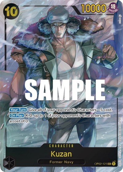 Kuzan (Alternate Art) #OP02-121 Paramount War