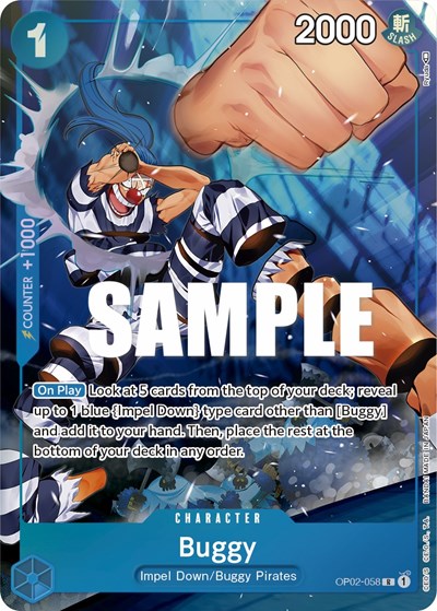 Buggy (Alternate Art) #OP02-058 Paramount War
