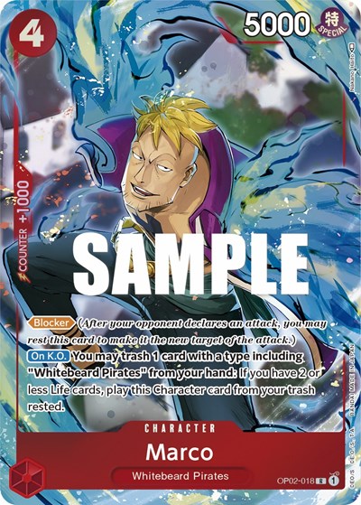 Marco (Alternate Art) #OP02-018 Paramount War