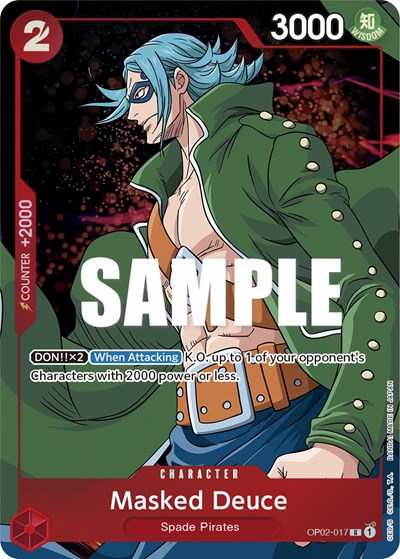 Masked Deuce (Alternate Art) #OP02-017 Paramount War