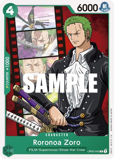 Roronoa Zoro #OP02-043 Paramount War