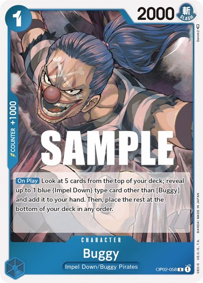 Buggy #OP02-058 Paramount War