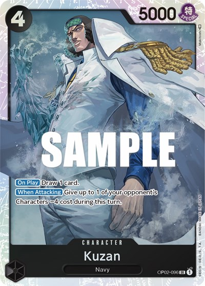 Kuzan #OP02-096 Paramount War
