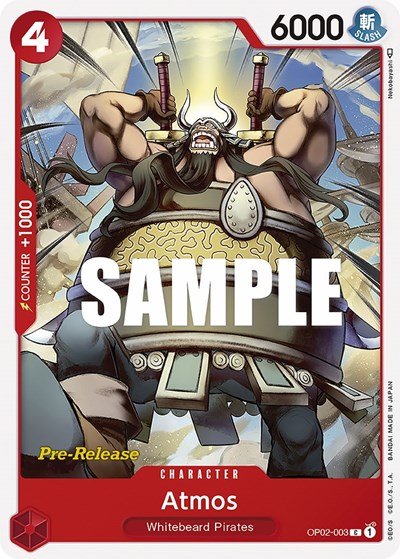 Atmos #OP02-003 Paramount War Pre-Release Cards