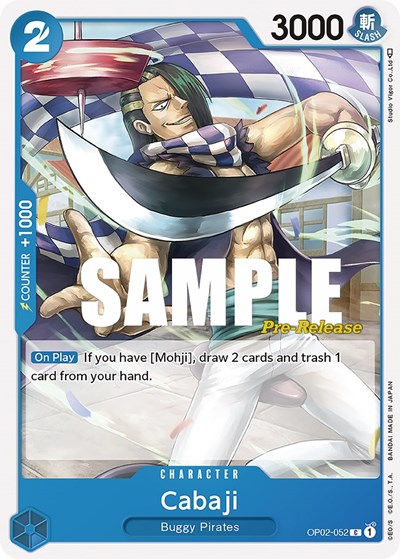 Cabaji #OP02-052 Paramount War Pre-Release Cards