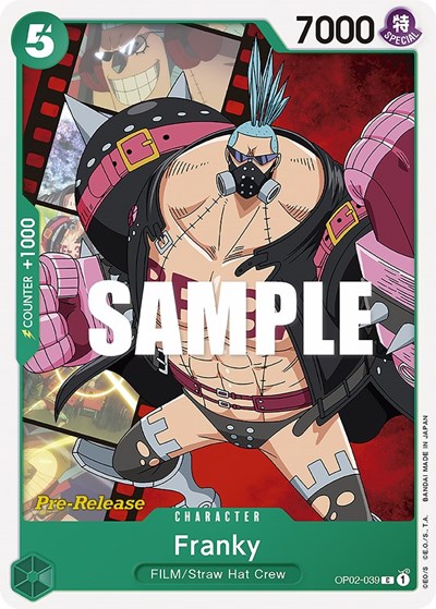 Franky #OP02-039 Paramount War Pre-Release Cards