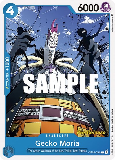 Gecko Moria #OP02-054 Paramount War Pre-Release Cards