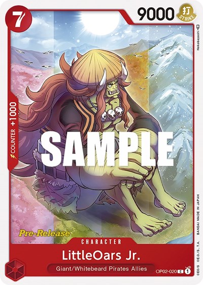 LittleOars Jr. #OP02-020 Paramount War Pre-Release Cards