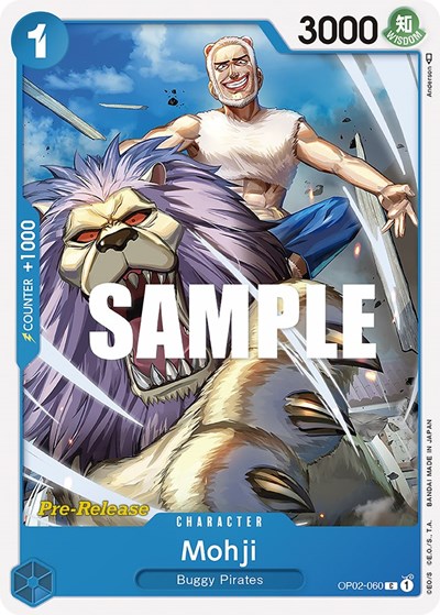 Mohji #OP02-060 Paramount War Pre-Release Cards