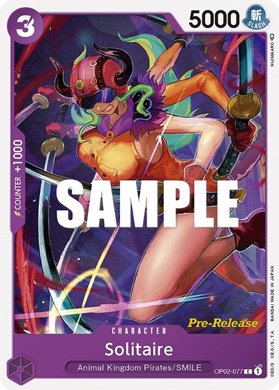 Solitaire #OP02-077 Paramount War Pre-Release Cards
