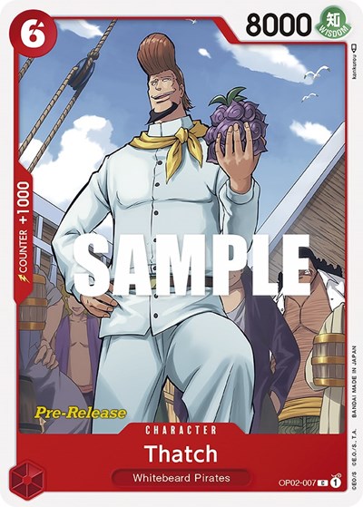 Thatch #OP02-007 Paramount War Pre-Release Cards