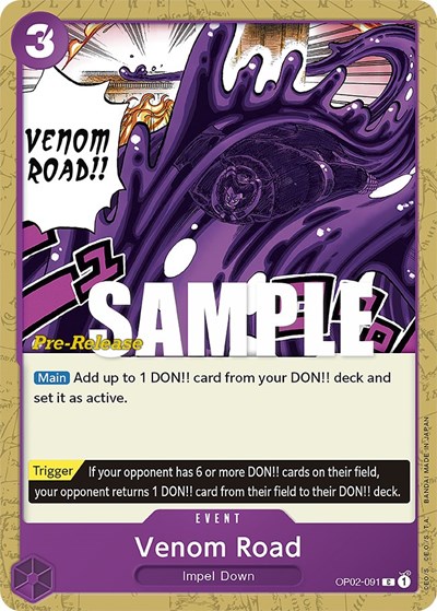 Venom Road #OP02-091 Paramount War Pre-Release Cards