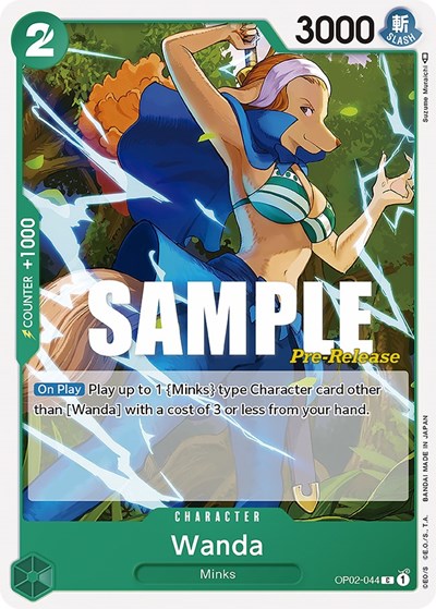 Wanda #OP02-044 Paramount War Pre-Release Cards