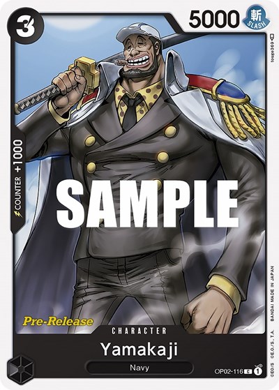 Yamakaji #OP02-116 Paramount War Pre-Release Cards