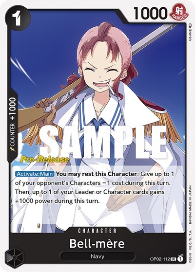 Bell-mere #OP02-112 Paramount War Pre-Release Cards