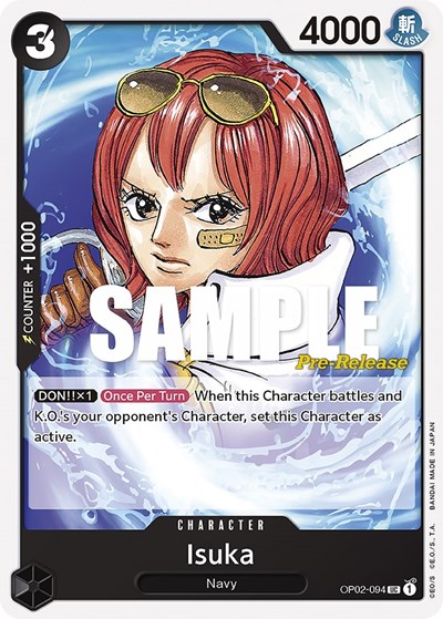 Isuka #OP02-094 Paramount War Pre-Release Cards