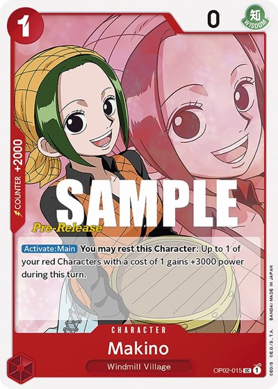 Makino #OP02-015 Paramount War Pre-Release Cards