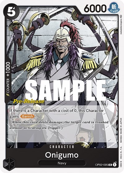 Onigumo #OP02-095 Paramount War Pre-Release Cards