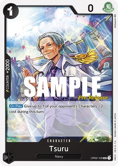 Tsuru #OP02-106 Paramount War Pre-Release Cards