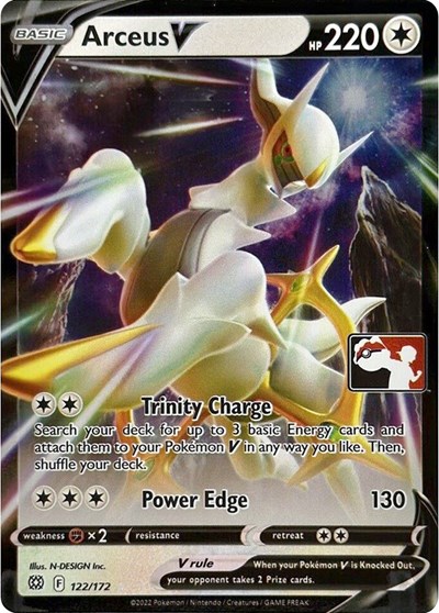 Arceus V #122 Prize Pack Series Cards