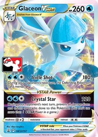 Glaceon VSTAR #SWSH197 Prize Pack Series Cards