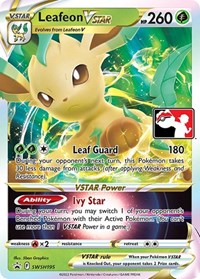 Leafeon VSTAR #SWSH195 Prize Pack Series Cards