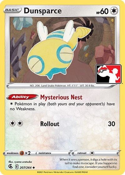 Dunsparce Prize Pack Series Cards #207